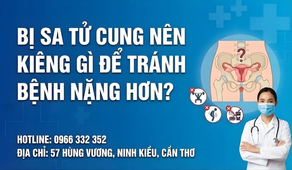 Bị sa tử cung nên kiêng gì để tránh bệnh nặng hơn?