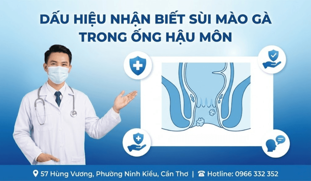 Dấu hiệu nhận biết sùi mào gà trong ống hậu môn