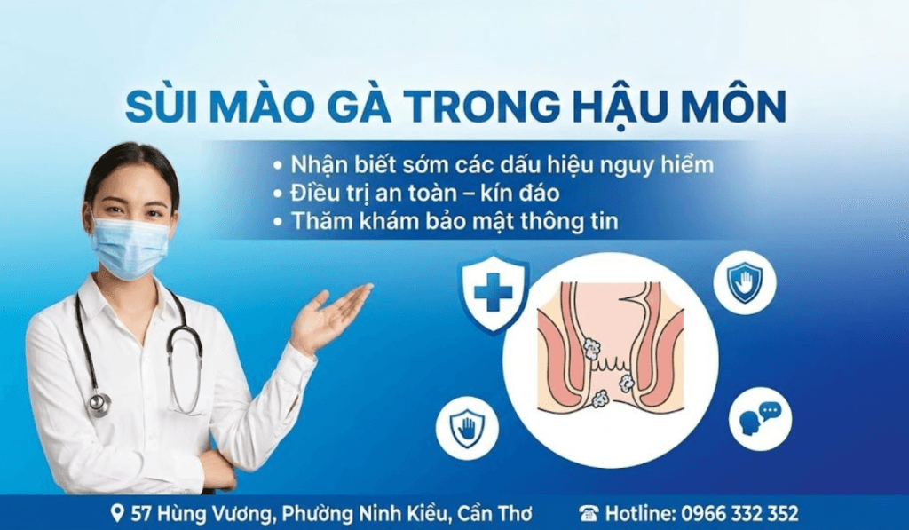 Sùi mào gà trong hậu môn