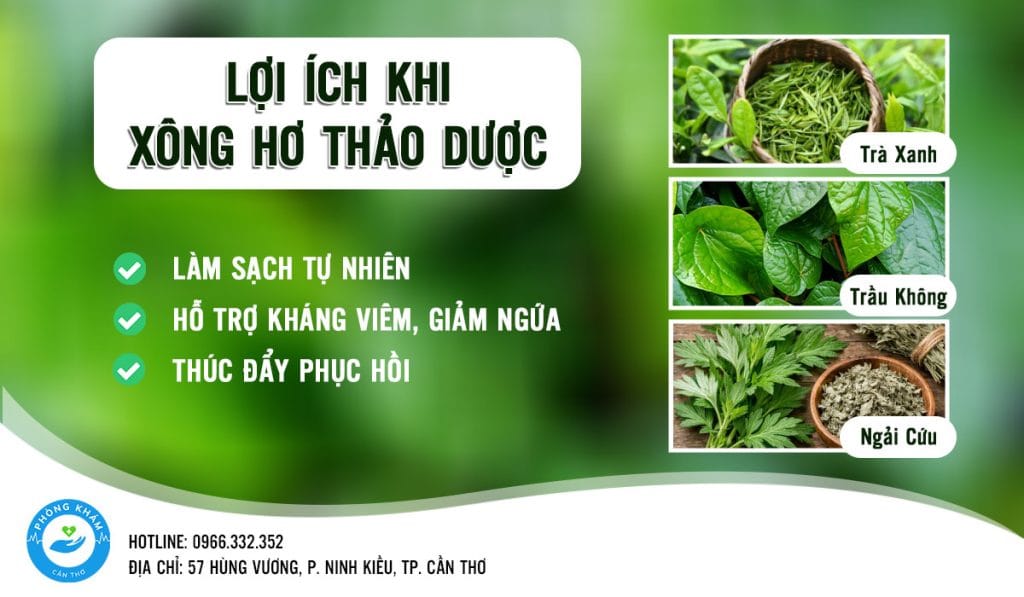 Lợi ích khi xông hơ vùng kín bằng thảo dược
