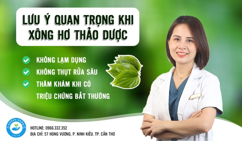 Lưu ý khi xông vùng kín trị viêm tại nhà 