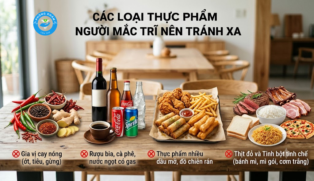 Bị bệnh trĩ không nên ăn gì?